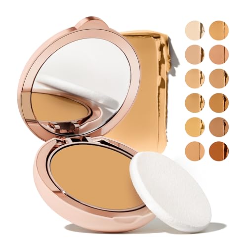 Toty by Sofia Vergara - Ilumina CC Creamy Compact SPF 50+ Mineral Broad Spectrum Sunscreen for Face + Ilumina Brush - CC cream foundation with spf 50 - MAKEUP - 2C Bundle