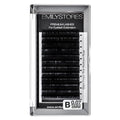 Lash Extension 0.07mm Thickness B Curl Length 8mm Natural Looking Individual Rapid Eye Lashes For Eyelash Extensions(0.07,B,8mm)