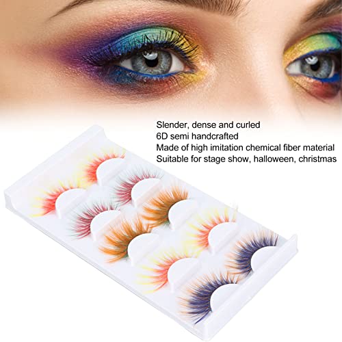 6D Fluffy Mink Eyelashes - 5 Colors Dramatic Fake Lashes