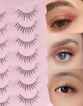 Faux Mink False Eyelashes - 7 Pairs Natural 3D Fluffy Look