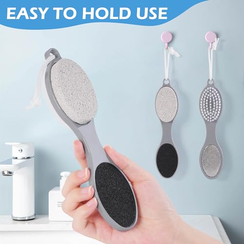 4-in-1 Foot Scrubber Brush & Callus Remover - Pumice Stone Set (3 Pack)