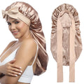 Double Layer Satin Sleep Bonnet for Long Hair & Braids