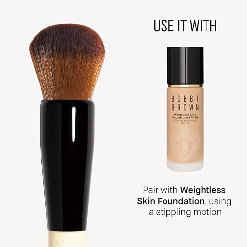Bobbi Brown Foundation & Concealer Brush | Full Coverage & Touch-Up Makeup Brushes for Blemishes, Dark Circles & Seamless Blending