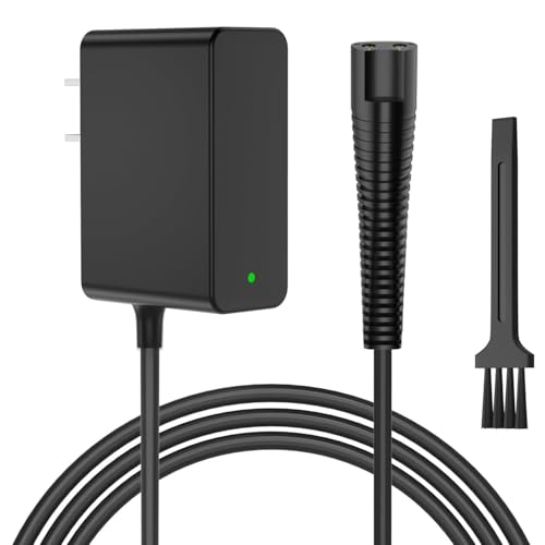 12V Charger Cable Compatible with Braun Shaver Series S3 S5 S6 S7 S8 S9, Beard Trimmer and Epilator Silk-?pil 9 7 5 Wet & Dry Electric Razor Charging Cord for 3 5 6 7 8 9 Pro Pro+