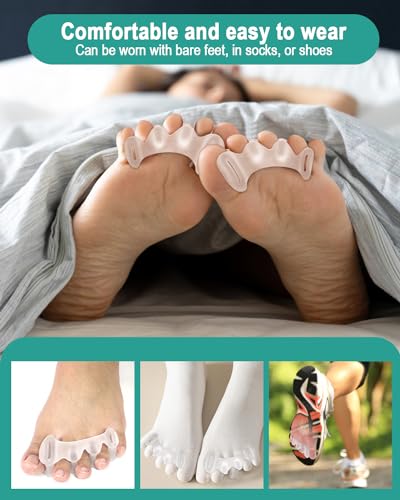 Golbylicc Gel Toe Spacers - 2 Pairs Bunion Corrector