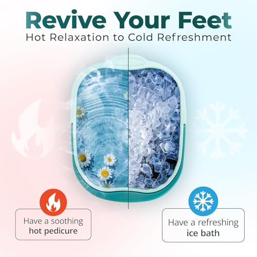 AXLOFO Collapsible Foot Bath Basin for Soaking Feet - Massage Foot Tub