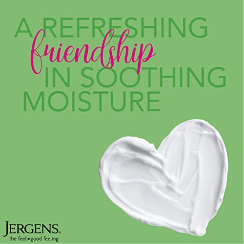 Jergens Soothing Aloe Refreshing Moisturizer, Aloe Vera, 10 oz, Illuminating Hydralucence Blend, with Cucumber Extract, Dermatologist Tested