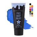 BOBISUKA Blue Face Paint Kit, Oil-Based Cream Makeup 2.1 oz