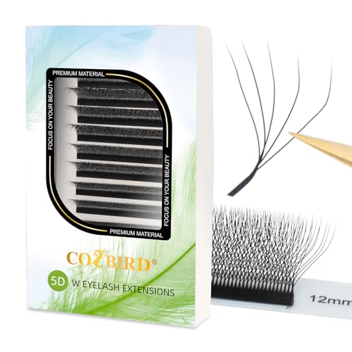 5D W Lash Extensions Premade Fans Faux Mink 8-15mm Mix