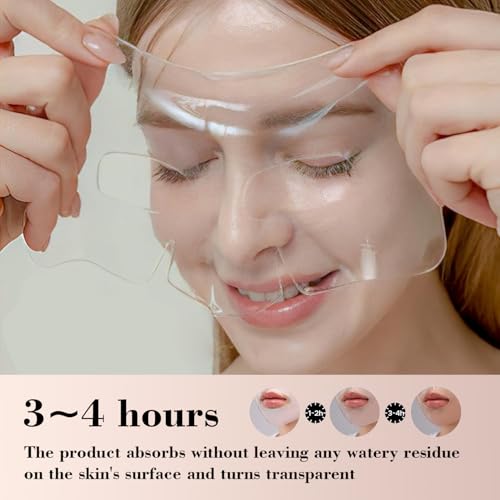 Bio-Collagen Face Mask Sheets, 5-Pack Hydrating, Moisturizing & Brightening Skincare for Glowing Skin, Anti-Aging Sheet Masks for All Skin Types, Deep Nourishing Facial Treatment