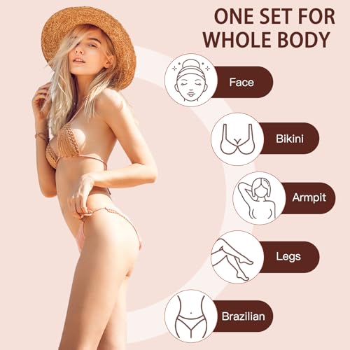 Hard Wax Beads 2.2 lbs, 10 Pack Variety Wax Beans for Hair Removal, Sensitive Skin, Ideal for Face, Eyebrows, Bikini, Underarms, Legs, Brazilian Waxing and Full Body