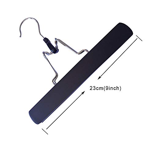 2 Pack Wooden Hair Extension Hangers with Anti-Slip for Wigs - Black