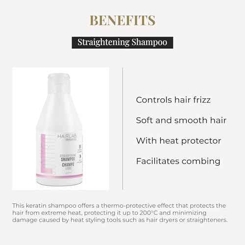 SALERM Straightening Shampoo Champu Lisos, 10.8 Ounce / 300 Milliliter