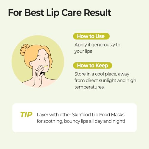 SKINFOOD Lemon Dill Butter Lip Balm, Korean Glowing Organic Lip Butter for Every moment, Stocking Stuffers, Nourishing Lip Care for Firm, Hydrating & Moisturizing Lip Balm, Vegan (0.71 fl. oz.)