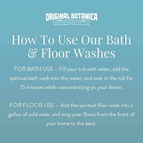 Original Botanica Bath and Floor Wash Spiritual Cleansing Negative Energy Protection Herb Purification, 8oz (Good Luck House Blessing Bath)