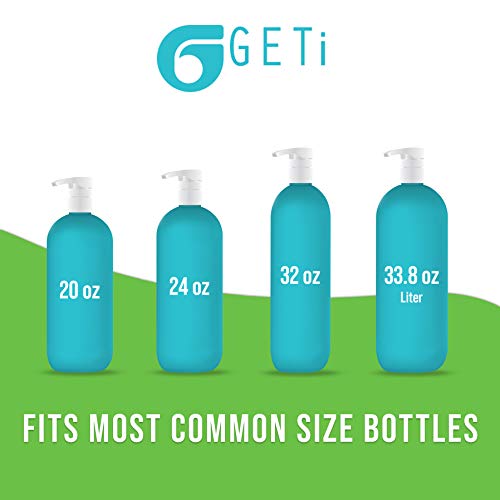 2-Pack Shampoo Conditioner Pump Dispenser for 1 Liter Bottles