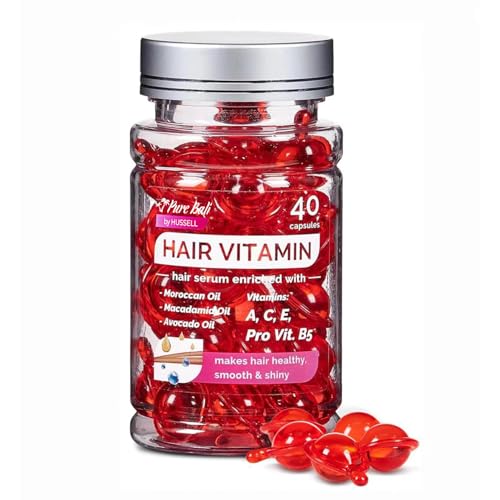 Hair Oil Capsules with Argan, Macadamia & Avocado - 40 Count