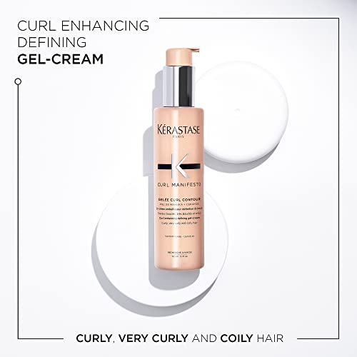 Kerastase Curl Manifesto Gelee Curl Contour Hair Serum | Enhances Curl Definition Without Crunch | Anti-Frizz | With Shea Butter | For All Wavy, Curly, Very Curly & Coily Hair