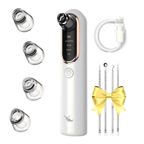 Yccu Blackhead Remover Vacuum with 4 Modes & 5 Heads