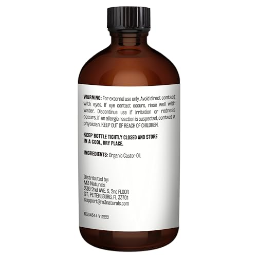 Organic Cold Pressed Castor Oil 500ml - Hair, Lash & Skin