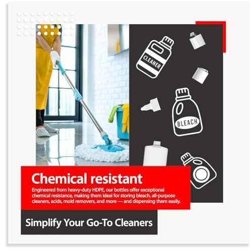 Bar5F 33.8oz 3-Pack Large HDPE Plastic Bottles with 9 Caps in 3 Styles | Pump, Squeeze, Squirt | Shampoo, Conditioner, Condiments, Ketchup, Bleach, Cleaners, Alcohol, Food Safe | BPA-Free, 1 Liter