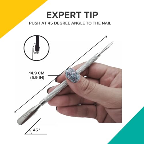 Rui Smiths Style 106 Dual-Ended Stainless Steel Cuticle Pusher & Scraper