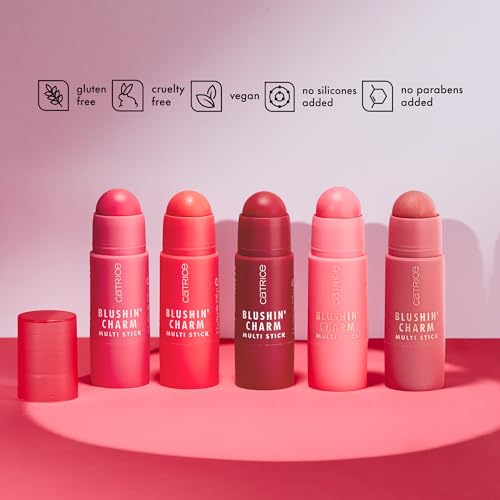 Catrice | Blushin' Charm Multi Stick | Creamy, Multi-Use Blush & Lip Tint | Buildable Dewy Finish | Vegan & Cruelty Free (050 Radiant Honey)