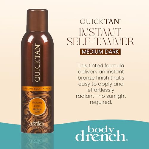Body Drench QuickTan Instant Self Tanner Bronzing Spray, 6 oz