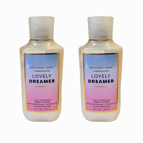 Bath & Body Works Daily Nourishing Body Lotion, Set of 2, 8oz Each (Lovely Dreamer)