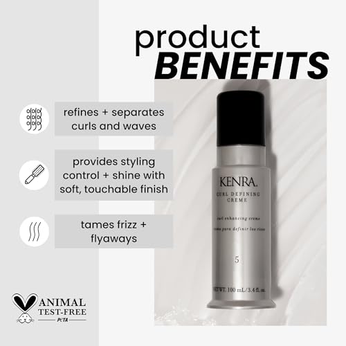 Kenra Curl Defining Crème 5 - 3.4 Fl Oz (Pack of 2) - Texture & Frizz Control for Curly Hair