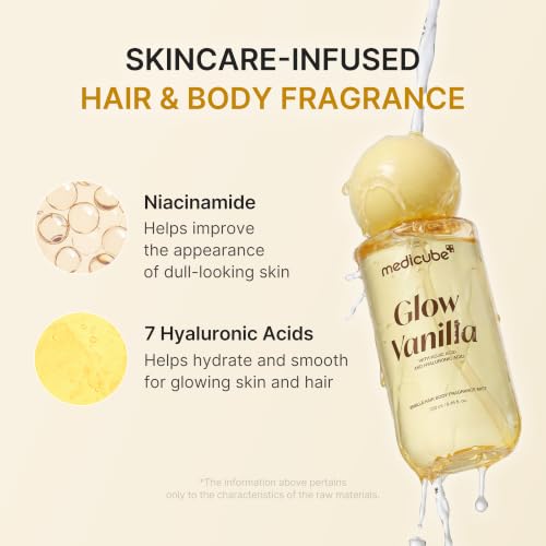 Medicube Glow Vanilla Hair & Body Fragrance Mist 3.38 fl. oz.