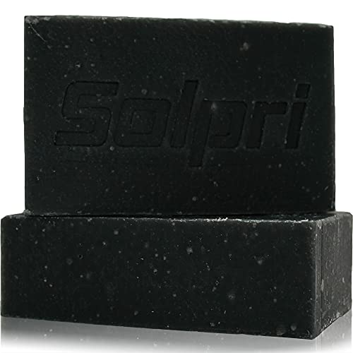 Shield Exfoliating Charcoal Bar Soap for Athletes ? Deep Clean with Lemongrass & Tea Tree ? 4 oz (Two-Pack)