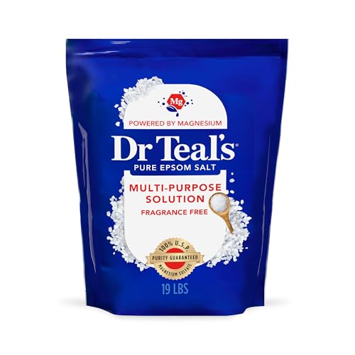 Pure Epsom Salt Bulk Size - 19 lbs, Fragrance Free for Relaxation