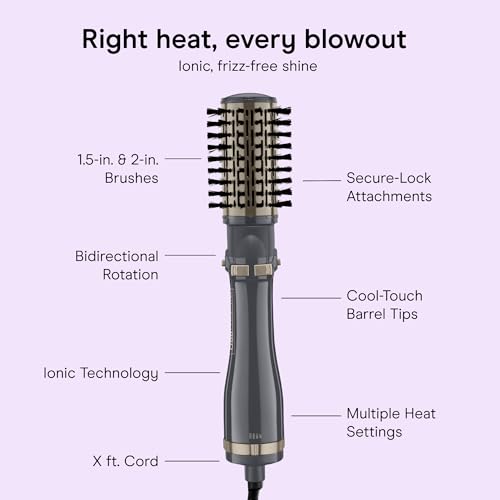Conair InfinitiPRO Blow Dryer Brush Set | 2-in-1 Rotating Hair Dryer