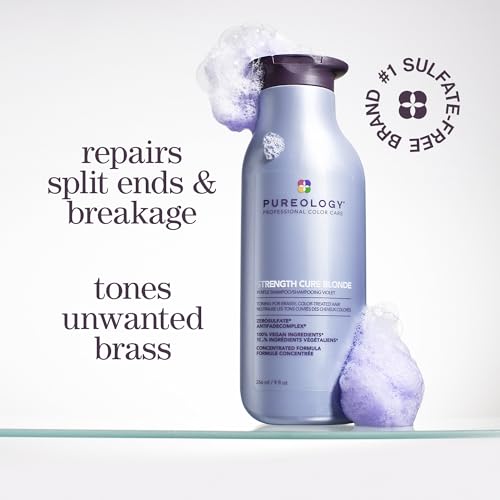 Pureology Strength Cure Blonde Purple Shampoo - Tones & Fortifies