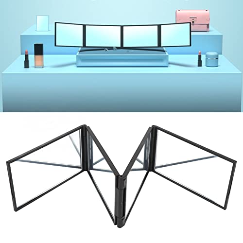 Portable 360° Haircut & Makeup Mirror - Foldable Back View Self Styling