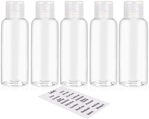 DNSEN 5 Pack 3.4oz TSA Travel Bottles, Leak Proof