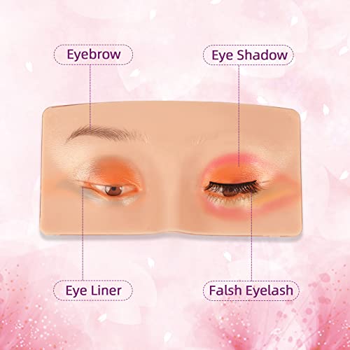 JimKing 3D Silicone Makeup Practice Face for Eyelash Extensions