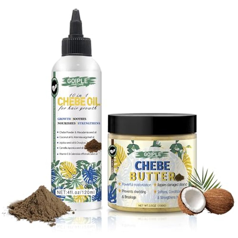 Chebe Hair Growth Oil & Butter for All Hair Types - Deep Moisturization