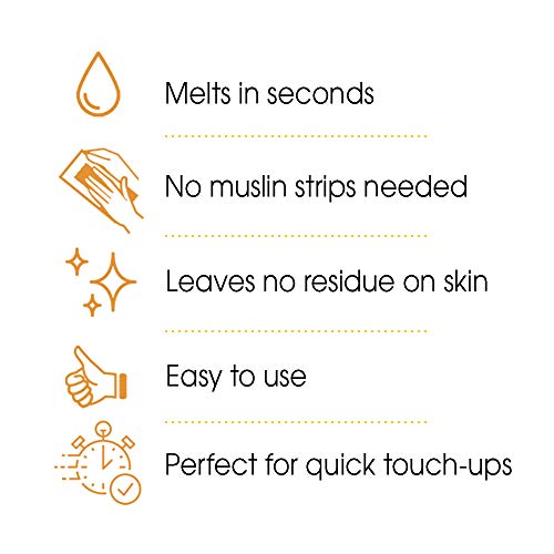 GiGi Microwave Tweezeless Wax, Non-Strip Waxing Kit Gentle Remover for Sensitive Skin, Painless Hair Removal - 2 Pack