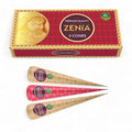 Zenia Natural Henna Hair Dye Cones, Pack of 3, Reddish-Brown