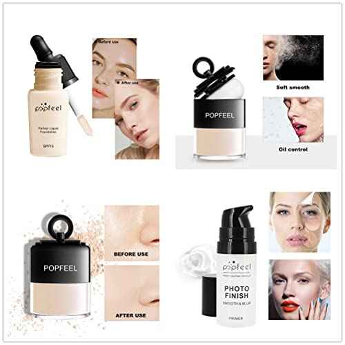 PhantomSky All in One Makeup Set Holiday Box, Essential Starter Bundle Include Eyeshadow Concealer Lipstick Lip Gloss Eyeliner Eyebrow Pencil Lip Balm Face Powder, Full Makeup Kit for Women Girls