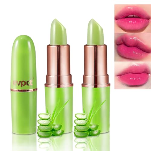 Aloe Vera Color Changing Lipstick Set - Temperature Reactive