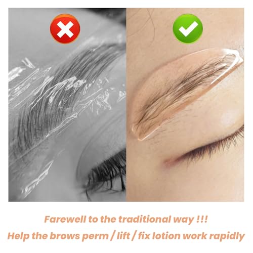 PERMANIA Flat Shields, Thin Korean Lash Lift Pad for NO.1 Perm Soften Eyelashes for Salon Usage Flatter Rods (Clear)