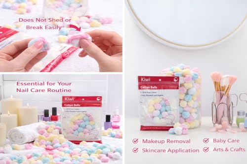Cotton Balls Pack - 200 Soft, Lint-Free, Absorbent Makeup & Skincare Cotton