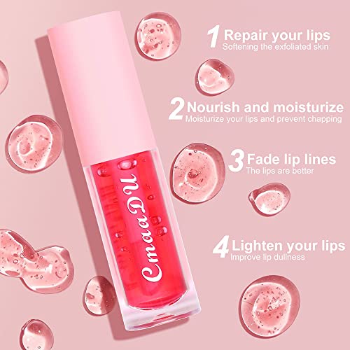 Mysense Color Changing Lip Gloss Set - 6 Moisturizing Flavored Glosses