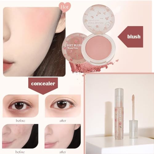 8-Piece Makeup Kit for Women - Lipstick, Eyeshadow & Blush Set