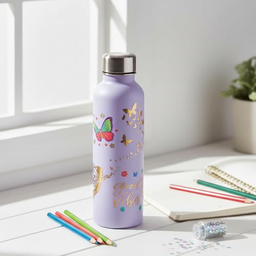 PapaKit 36 Pc Butterflies & Fairies Temporary Tattoo Set, 18 Individually Wrapped Sheets | Party Favors, Classroom Rewards, Birthday Goodie Bag Fillers