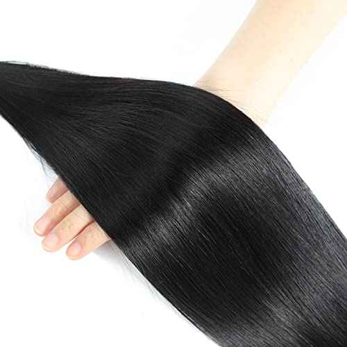 Straight Bundles Human Hair 18 20 22 Inch 3 Bundles 100% Unprocessed Brazilian Virgin Human Hair Straight Weave Bundles Natural Color