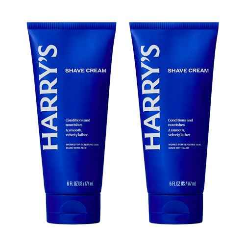 Harry's Shaving Cream for Men with Aloe and Eucalyptus - (2 Pack) 6 oz - Conditions Skin and Softens Facial Hair for Shaving - Safe for Sensitive Skin